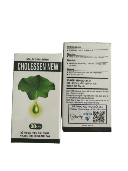 Giúp Hỗ Trợ Duy Trì Mức Cholesterol Ổn Đinh Máu Cholessen Decotra (C/30v)