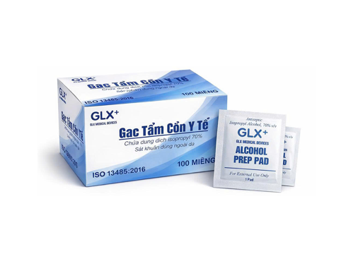 Gạc tẩm cồn Alcohol Pads GLX (H/100m)