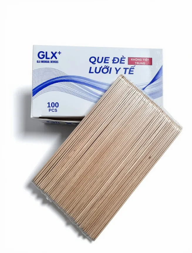 Que Đè Lưỡi Y Tế Không Tiệt Trùng GLX (H/100c)