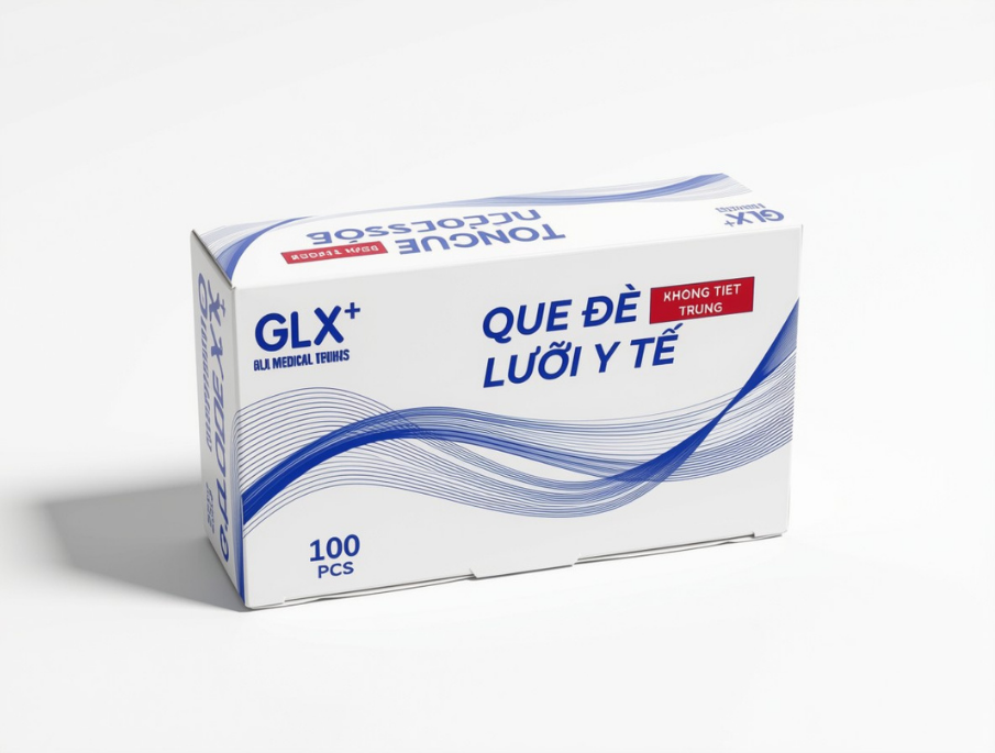 Que Đè Lưỡi Y Tế Không Tiệt Trùng GLX (H/100c)